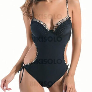 maillot de bain léopard bretelles