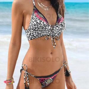 maillot de bain léopard sans dos