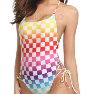 Maillot de bain à carreaux