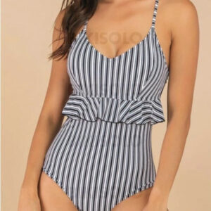 maillot de bain une pièce rayures