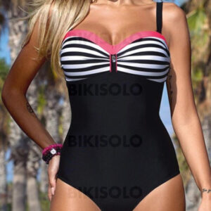 maillot de bain rayures carreaux
