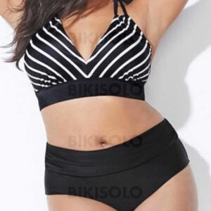maillot de bain rayures élégant