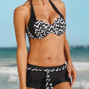 bikini rayures dos nu grande taille