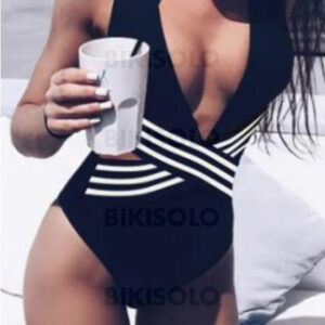 maillot de bain femme rayures