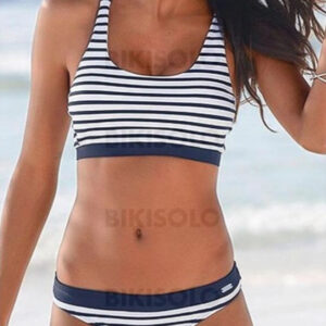 maillot de bain rayé élégant