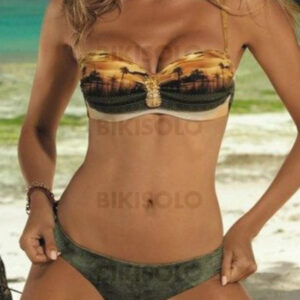 bikini imprimé à la mode