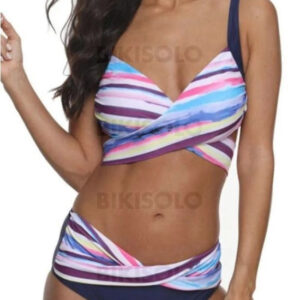 maillot de bain bleu taille basse