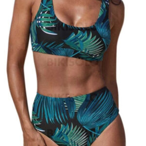 maillot imprimé tropical sangle sexy
