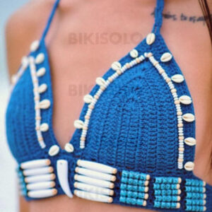 Maillot de bain triangle bleu