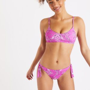 haut de maillot de bain rose