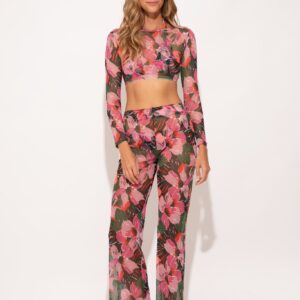 pantalon de plage floral