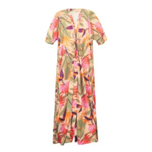 robe longue tropicale