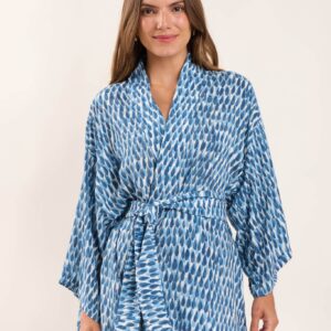Chuva Kimono en bleu