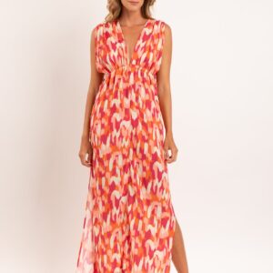 Mirage Long Dress Soleil rouge