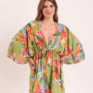 kaftan tropical en viscose