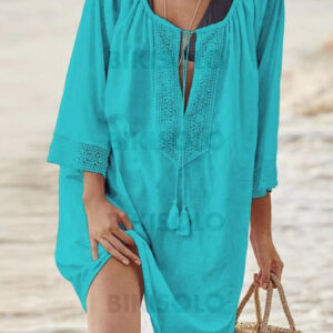 robe avec cordon de serrage