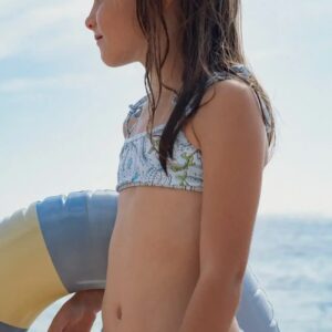 maillot de bain deux pièces bleu