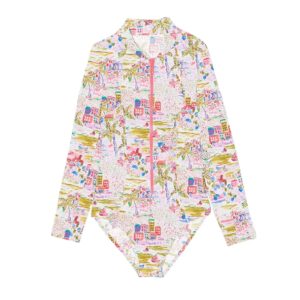 maillot de bain une pièce rose