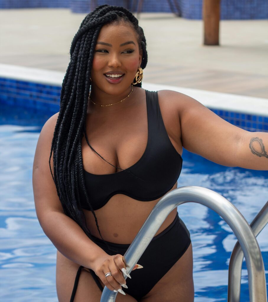 Maillot de bain femme 2 pièce taille haute