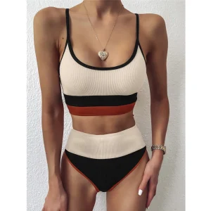 Bikini taille haute sport pour femmes