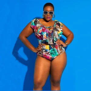 Maillot de Bain 1 pièce grandes tailles Summer Chic