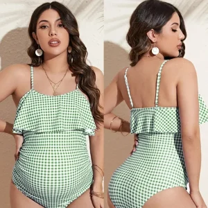 Vue de face du maillot de grossesse Élégance Paris