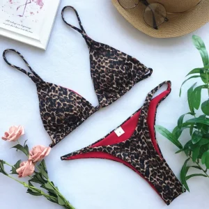 Maillot de Bain 2 Pièces String Élégant