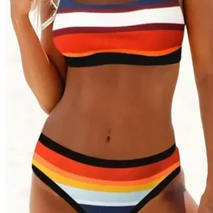 maillot de bain tanga tricolore