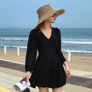 Maillot de bain maternité Riviera une pièce rayures bleues