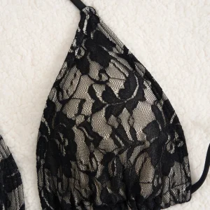 Ensemble maillot de bain tanga été à lacets