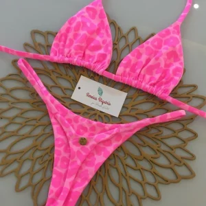 Maillot de bain tanga femme chic avec imprimé