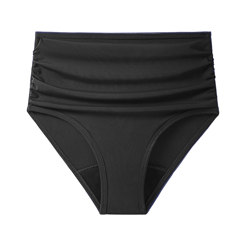 Menstrual Swimwear 4-Layer Leak Proof Period Panties High Waist Swimsuit Bikini Bottoms Absorbent One-piece Beachwear Trunks – Image 6