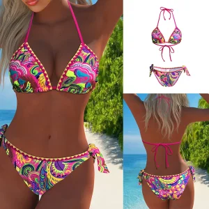 Maillot de Bain Triangle Sunset Rose