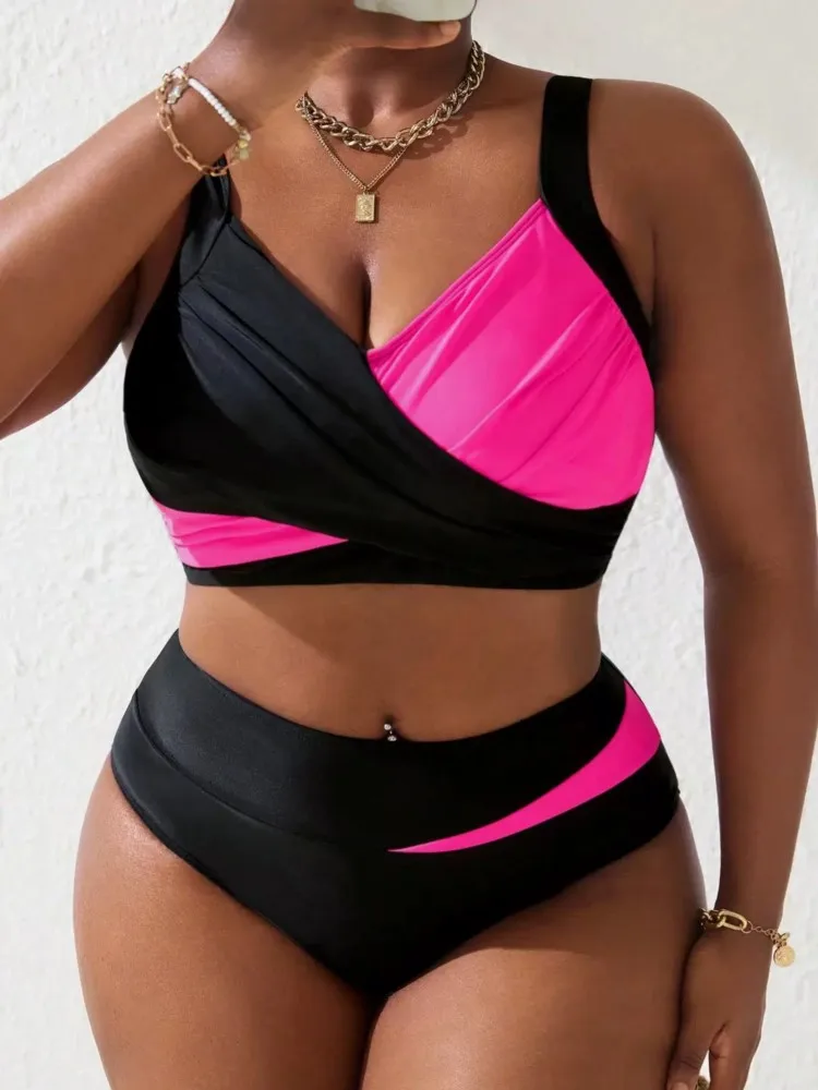Maillot de Bain Grande Taille Noir Féminin Chic – Image 4