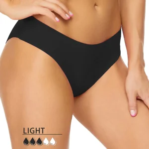 Bas de maillot menstruel taille basse léger en tissu confortable