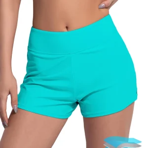 Shorty Menstruel de Bain Taille Haute Sport