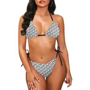 tanga maillot de bain imprimé coquillage