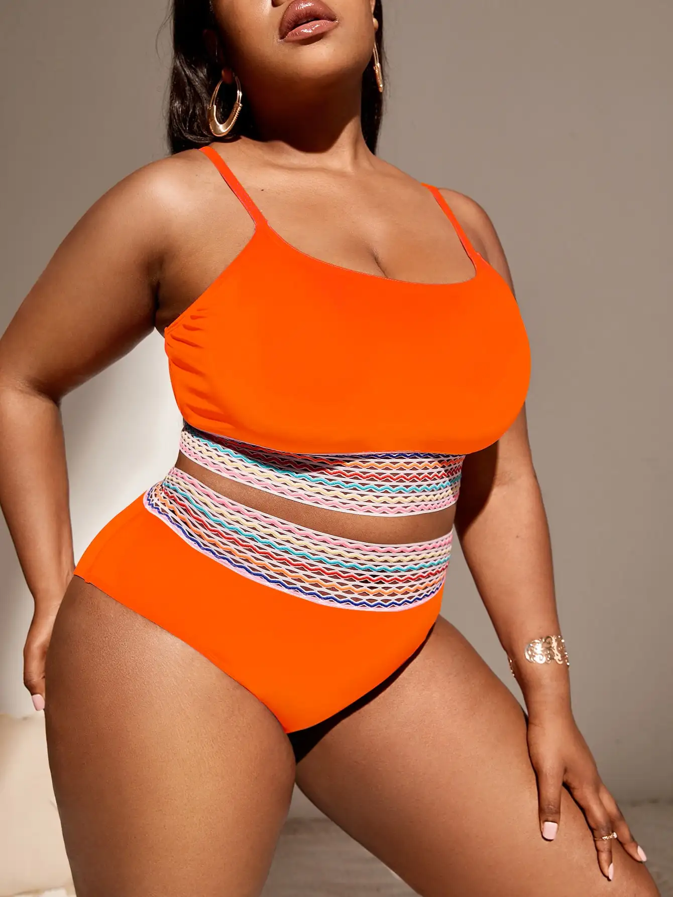 Maillot de Bain Grande Taille Élégance – Image 3