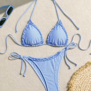 Maillot de bain 2 pièces string chic plage