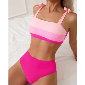 Maillot de bain brassière à nœud chic