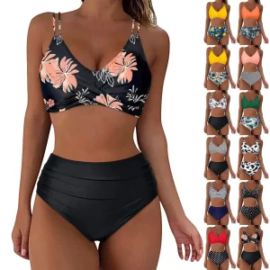 maillot de bain taille haute chic