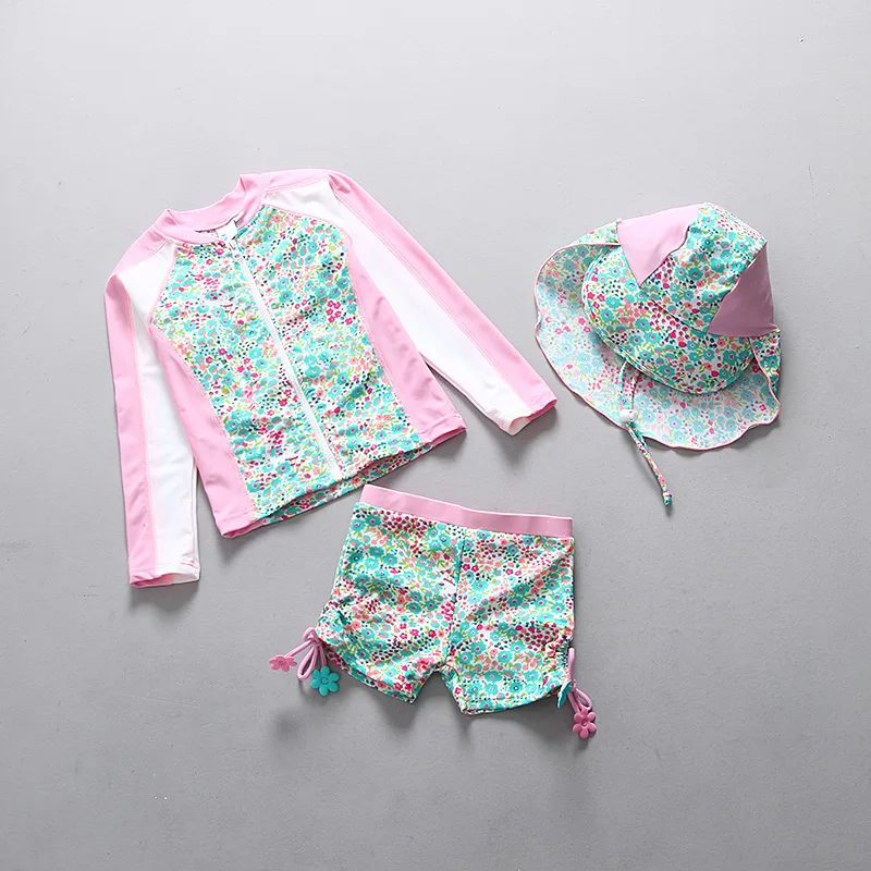 Maillot de Bain Fille Manches Longues UV 3 pièces – Image 2