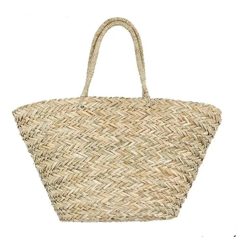 Panier de rangement en paille naturel Benoa