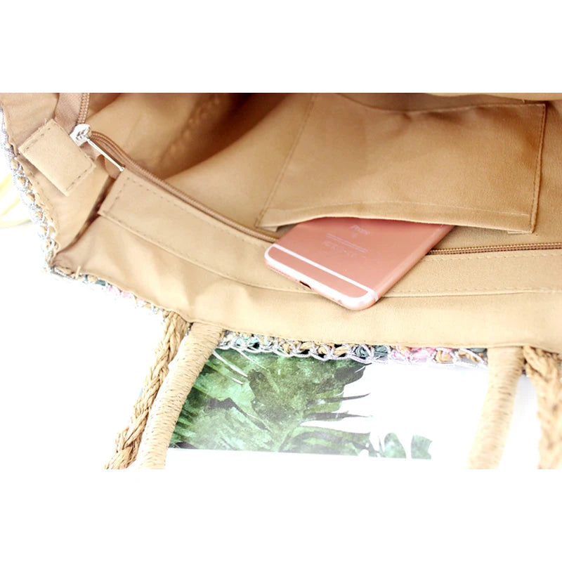 Accessoire mode cabas paille pour plage