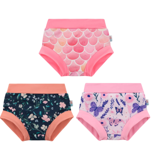 Lot de 3 Maillots de Bain Couche Bébé Réutilisables