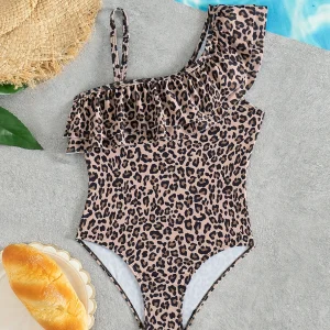 Maillot de Bain Fille léopard chic