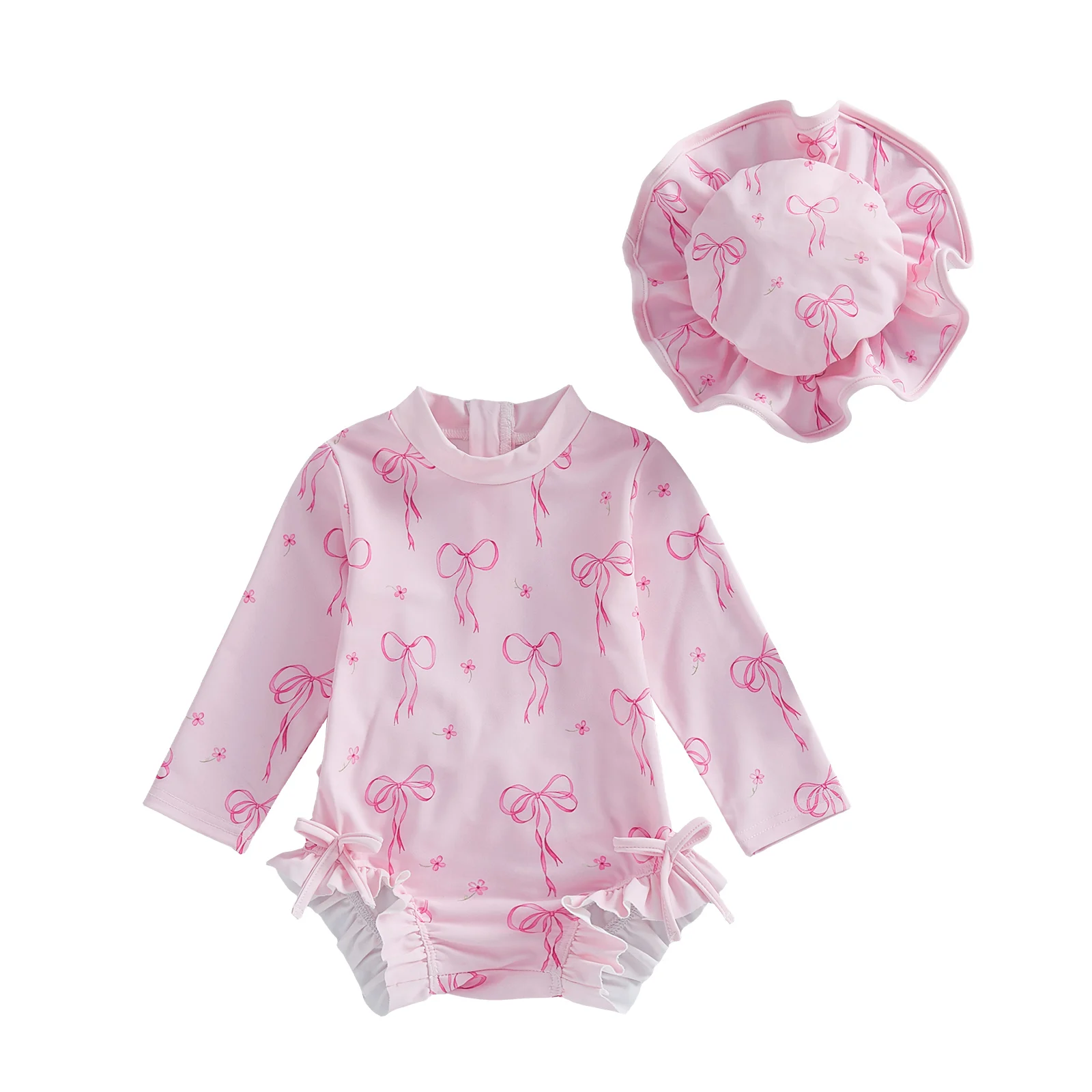 Maillot anti-UV bébé fille pour piscine