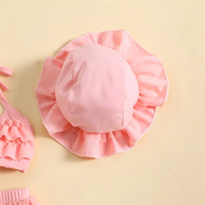 Ensemble Maillot de Bain Bébé Fille 3 Pièces Volants – Image 5