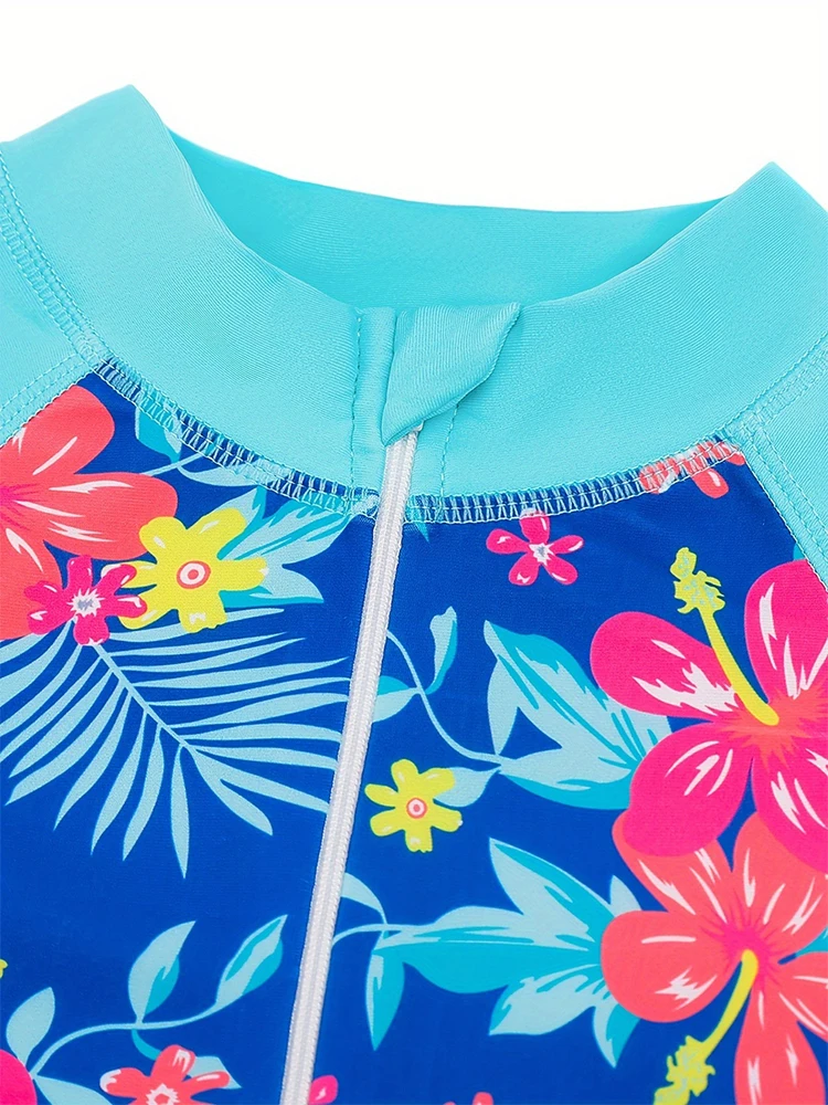 Maillot de Bain Fille Anti-UV Corail – Image 6