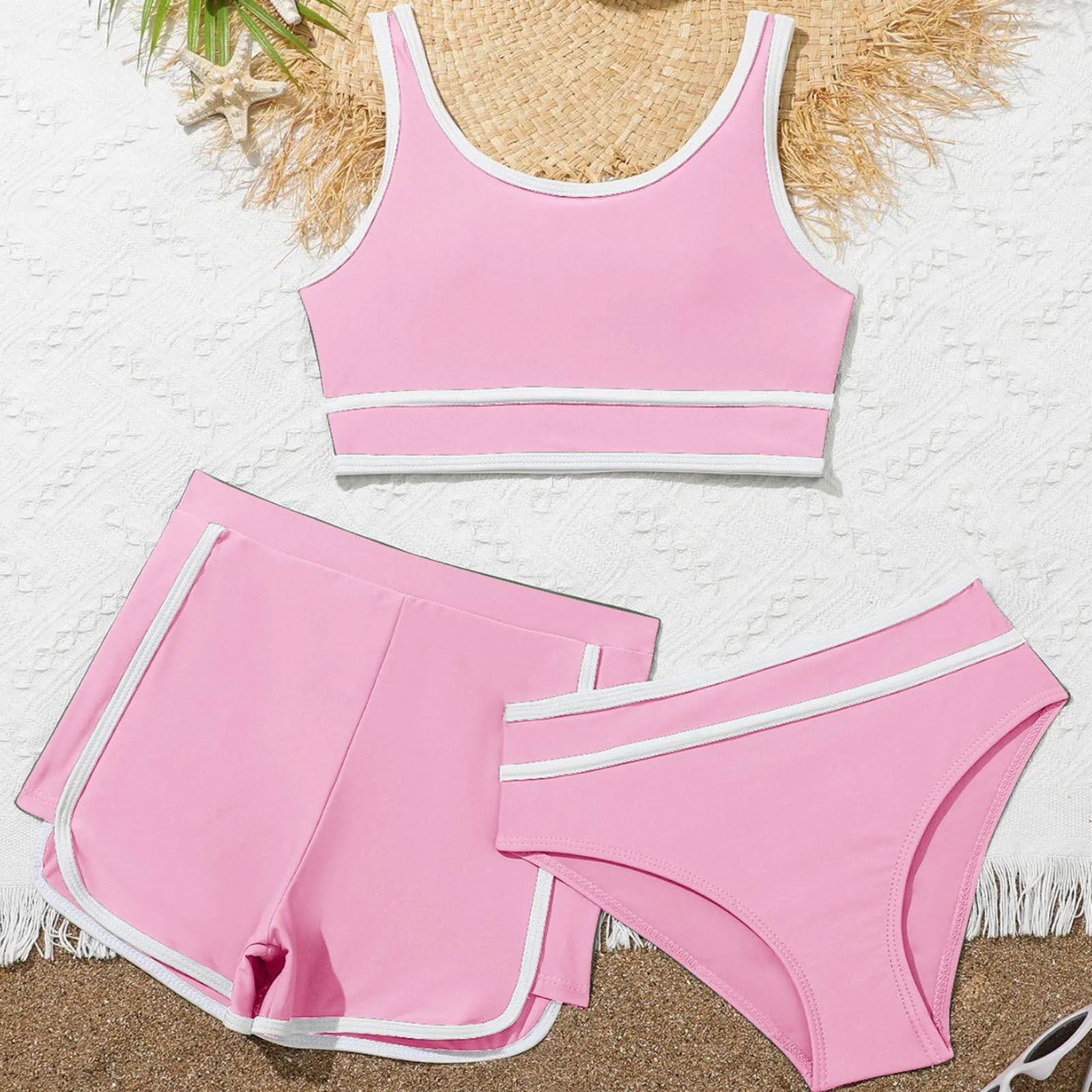 Maillot de Bain Fille Élégance Marine